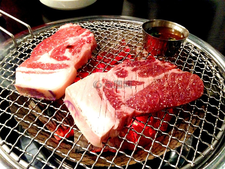 猪肉,焦嫩烤,济州黑猪
