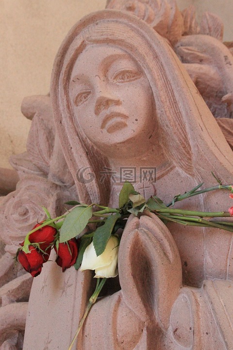 处女的瓜达卢佩,圣安妮罗马天主教教区,石像