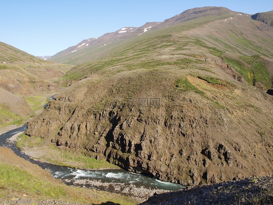 冰岛,河床,河