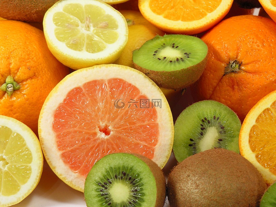 水果,橘子,柠檬