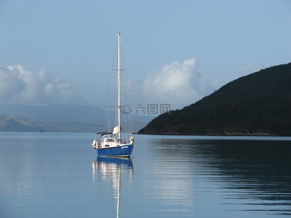 圣灵群岛,昆士兰州,帆船