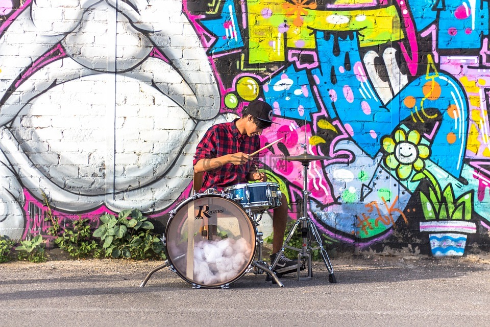 鼓手,grafiti,黑帮