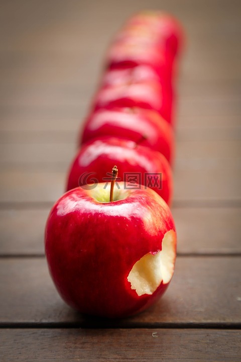 苹果,水果,红色