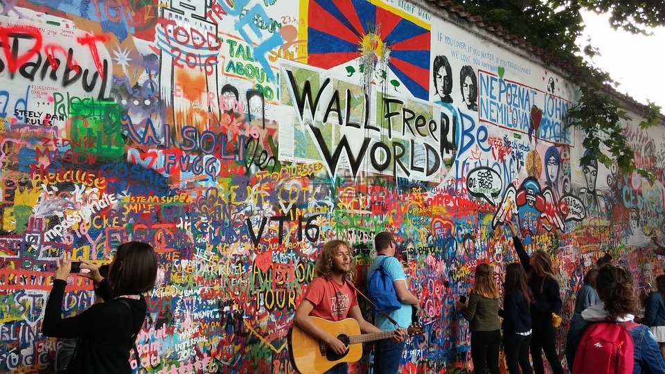 涂鸦,流行文化,列侬墙