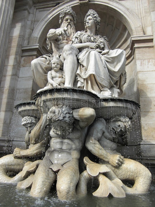 喷泉,海王星,维也纳