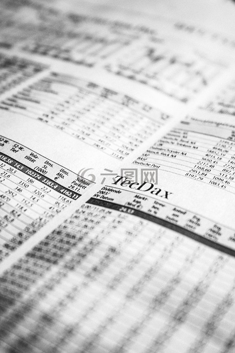 报纸,股票交易所,股市