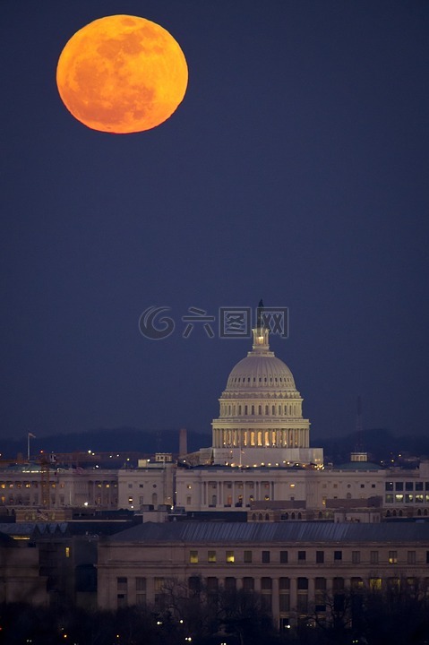 满月,华盛顿,直流