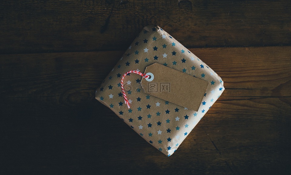 卡,礼物,礼品包装