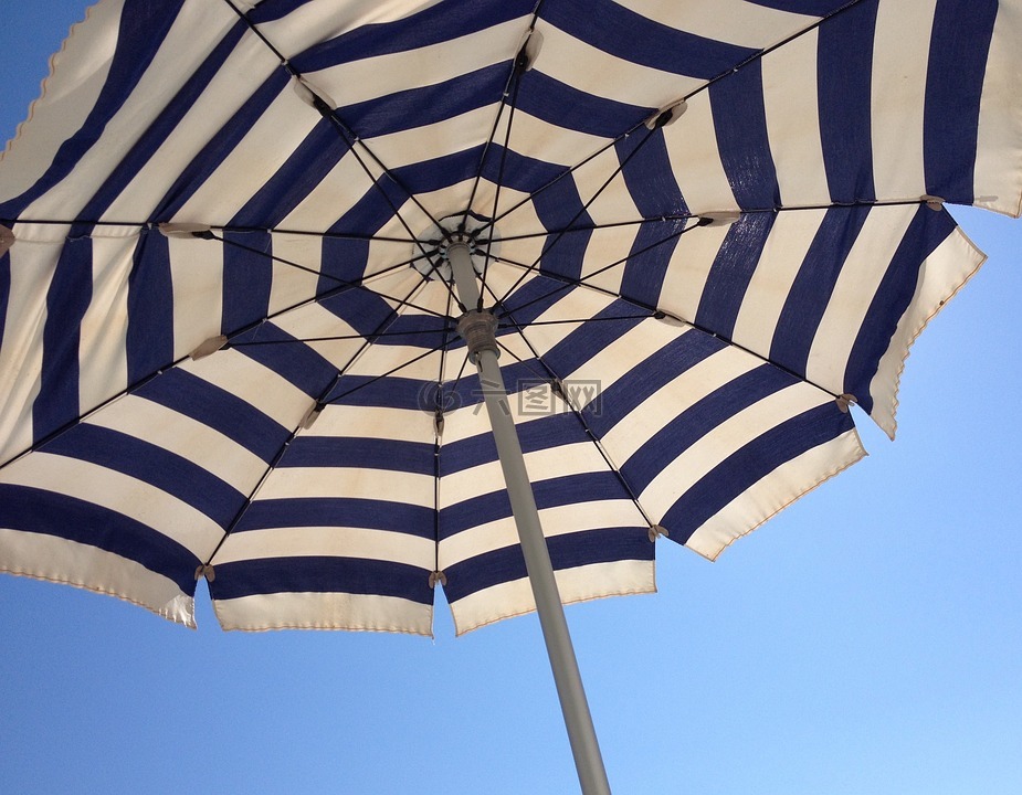 阳伞,假期,天空