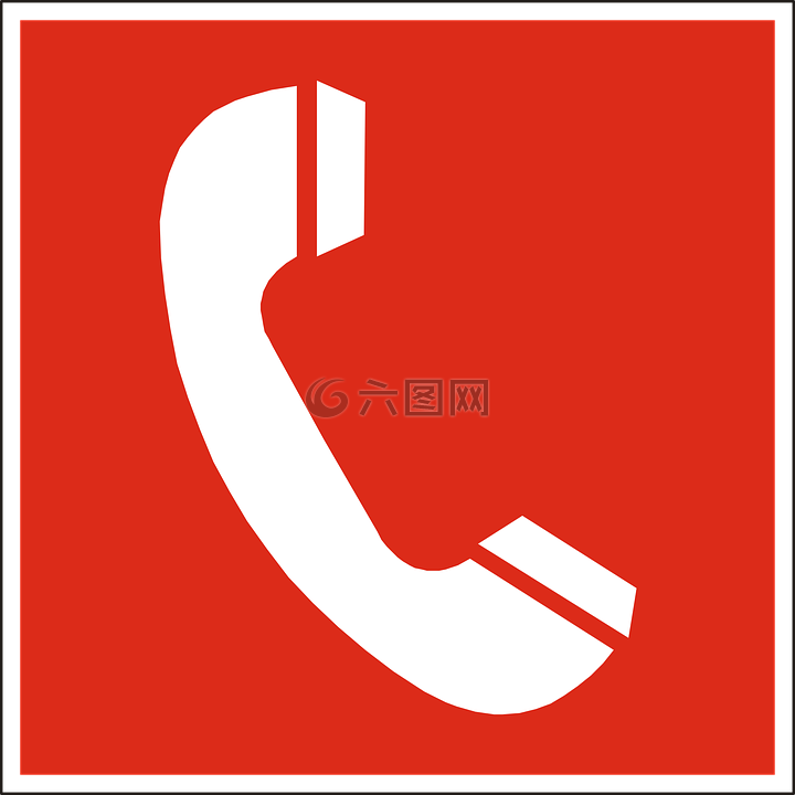 电话,红色,沟通