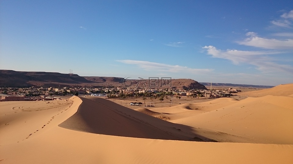 沙丘,撒哈拉,沙漠