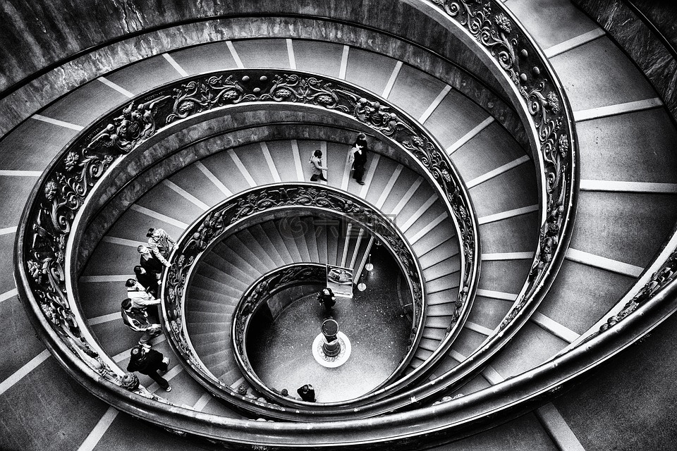 梵蒂冈,楼梯,图形