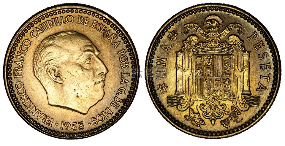比塞塔,硬币,西班牙