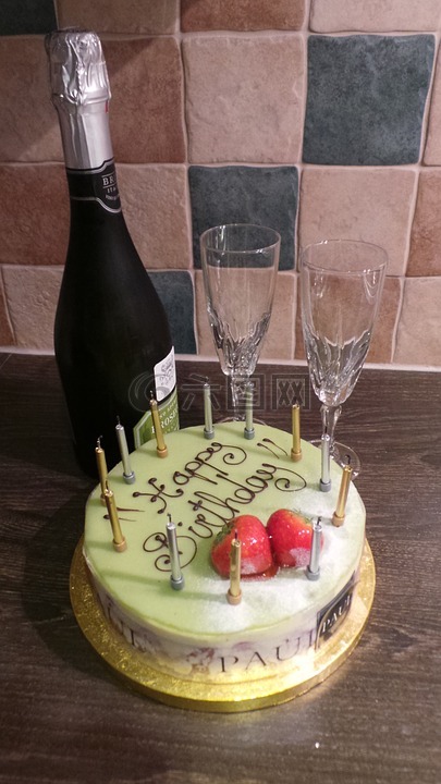 生日,蛋糕,庆典