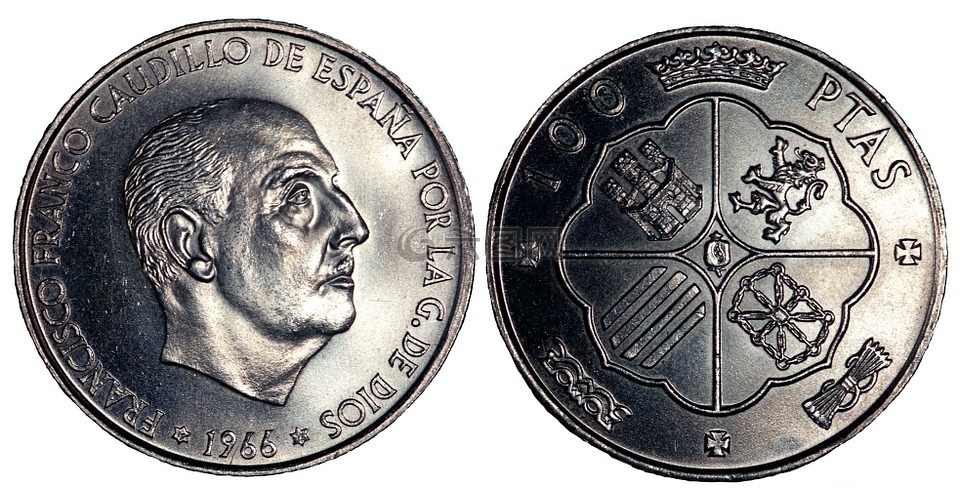 比塞塔,硬币,西班牙