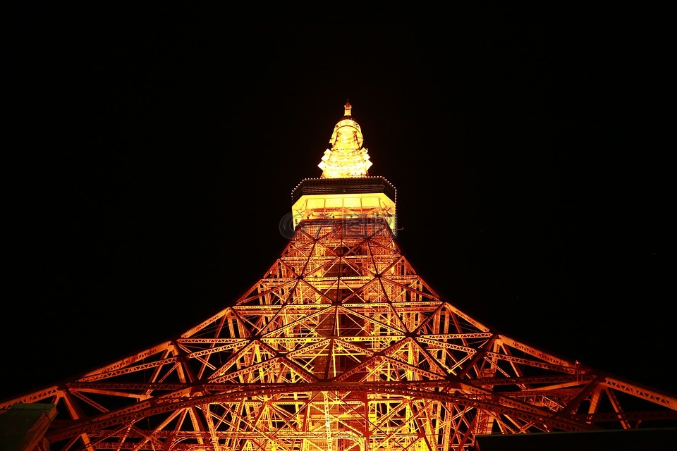 旅行,标志,东京塔