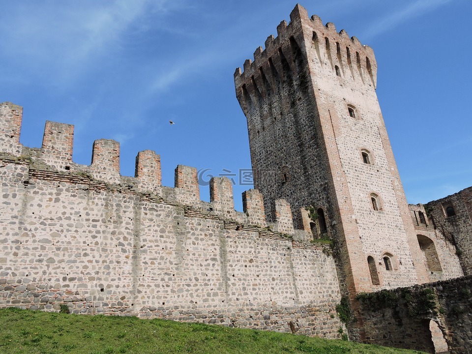 城堡,托雷,中世纪城墙