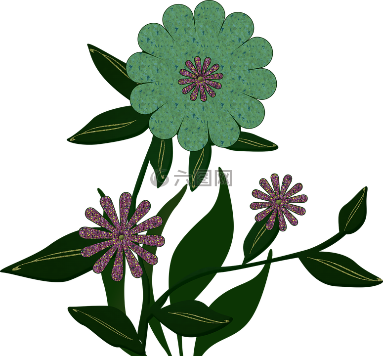 花,植物,抽象