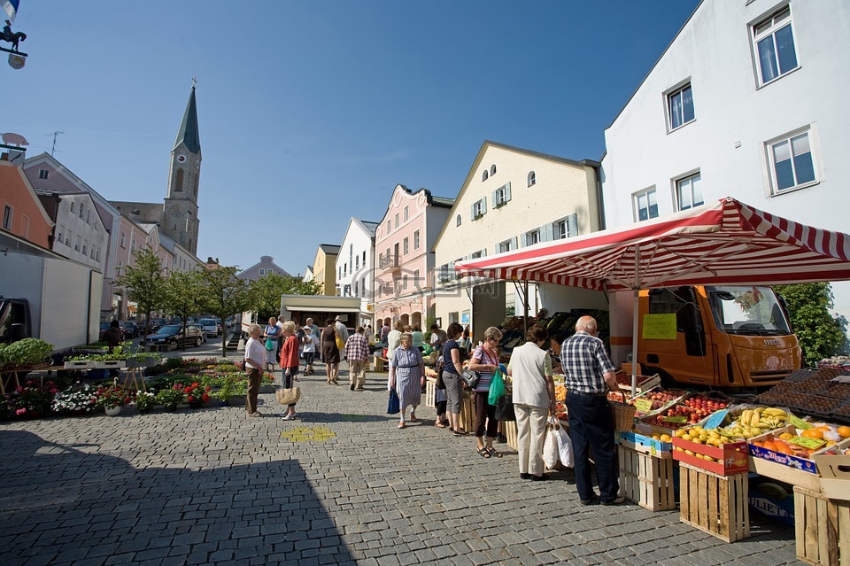 市场,waldkirchen,农民和地方市场