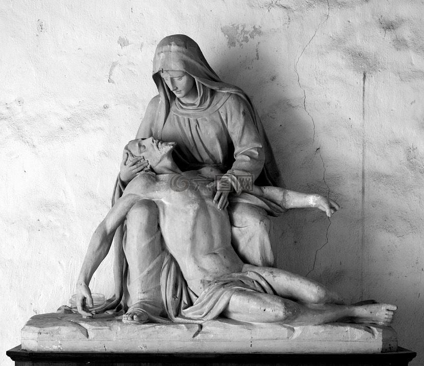 雕塑,宗教,耶稣和玛丽