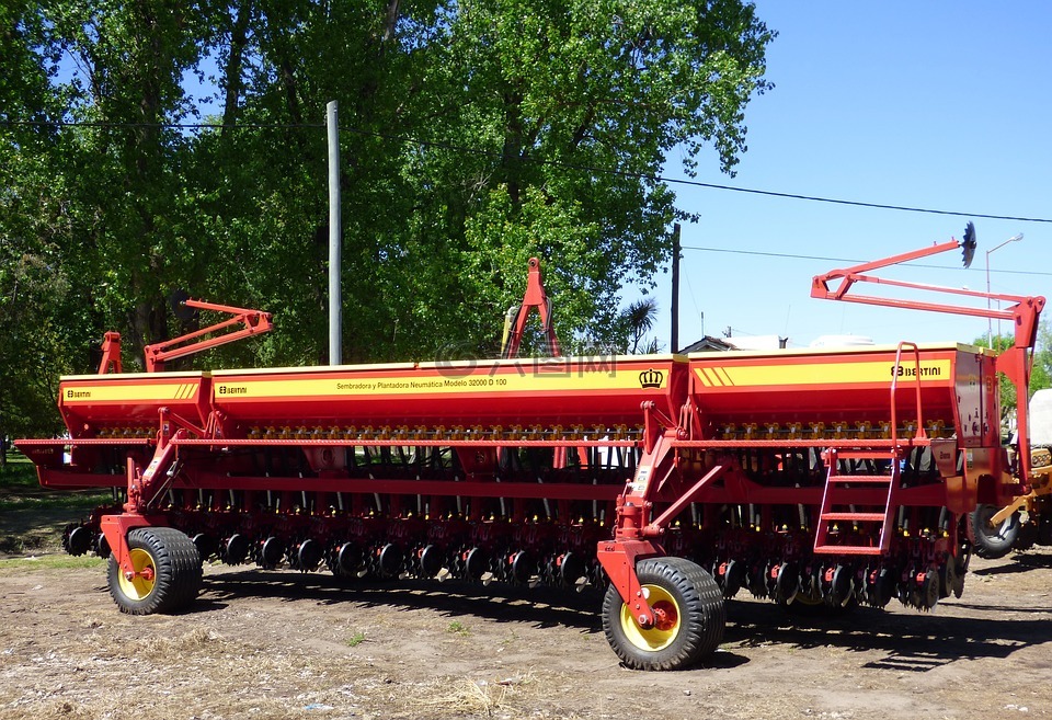 农业机械,播种机,乡村工具