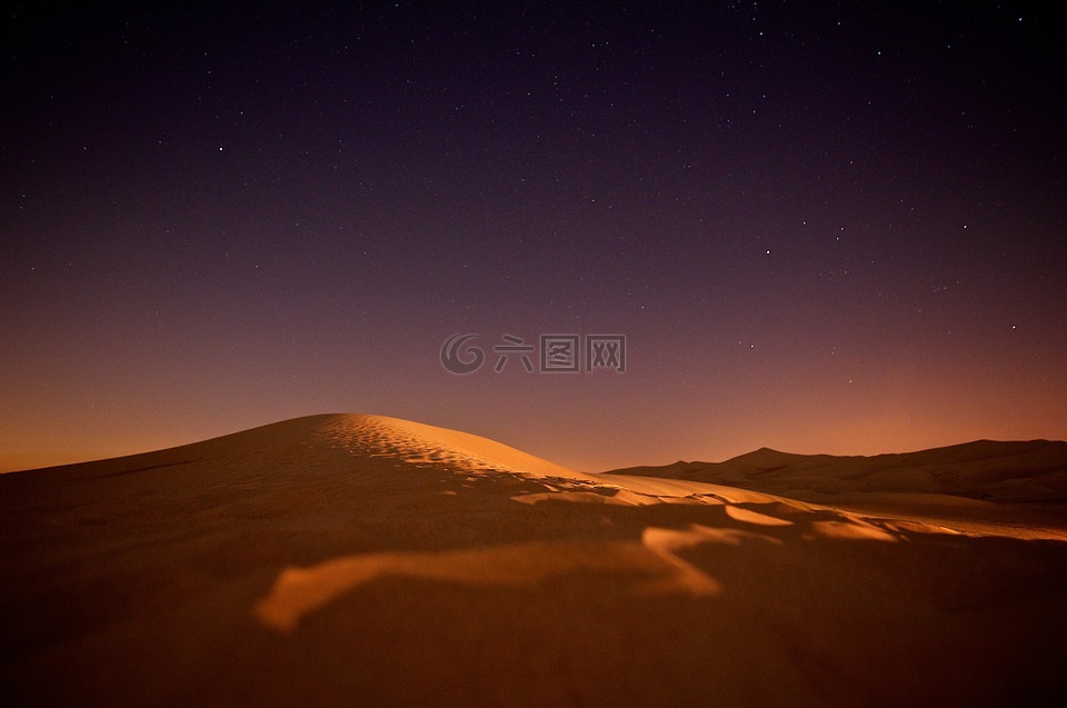 撒哈拉沙漠,nightsky,星星