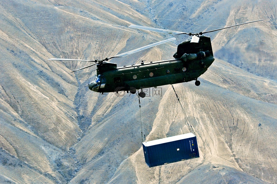 直升机,奇努克直升机,吊索负载