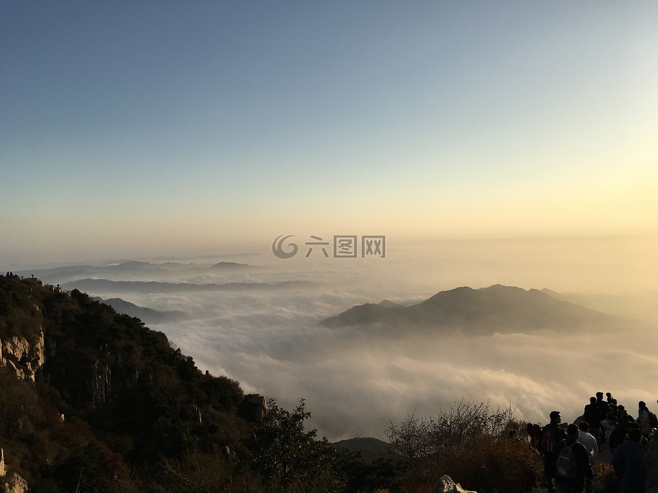 风景,泰山,山东