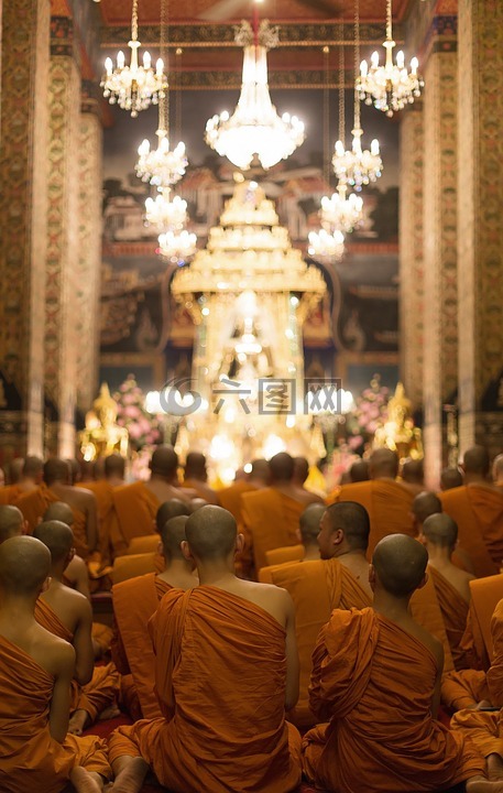 佛教,庙,僧侣