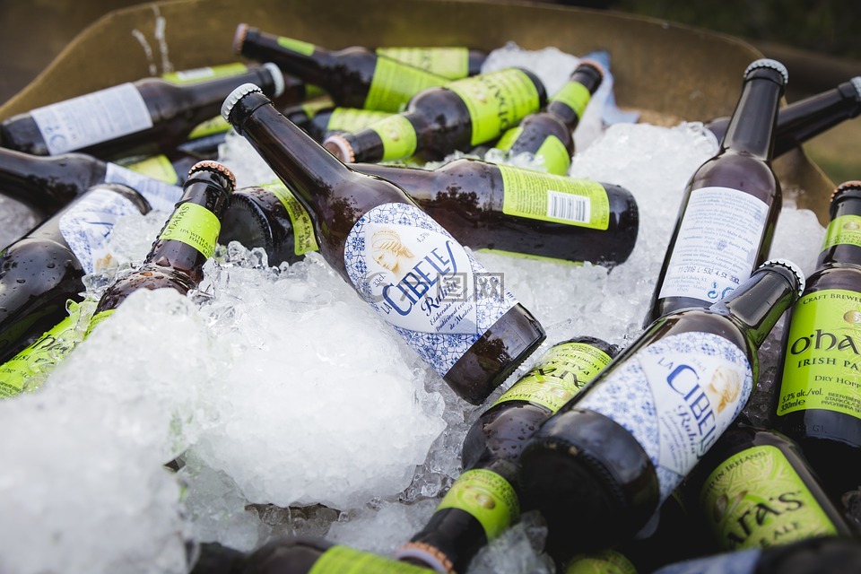 啤酒,冰,享受