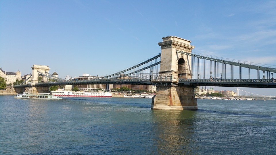 布达佩斯,桥,铁索桥