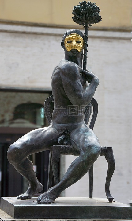 雕像,裸,男子