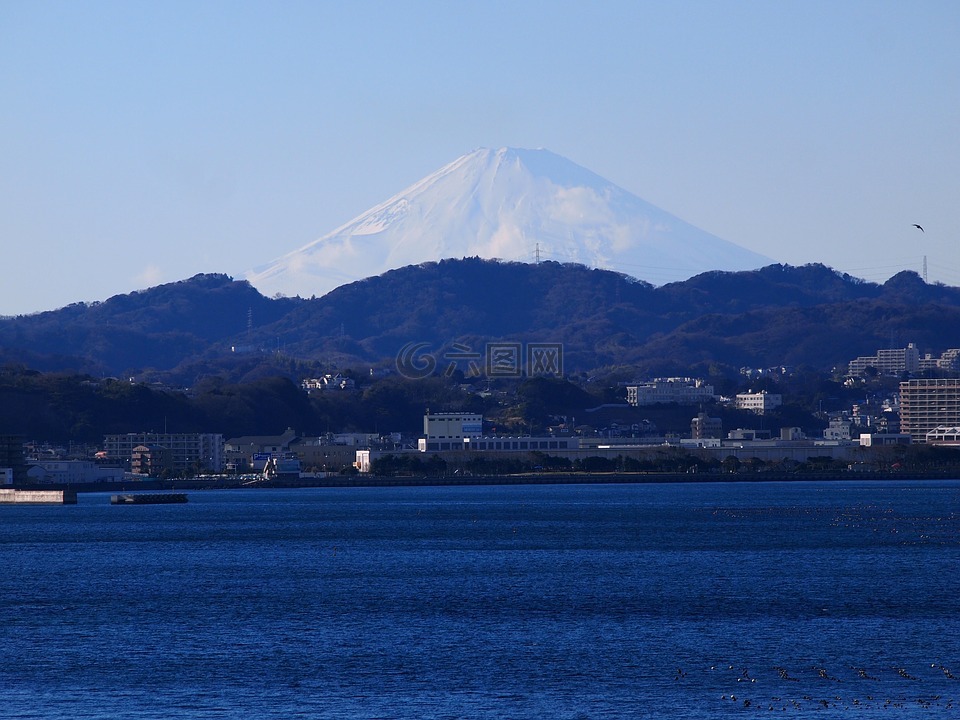 富士,富士山,mabori 海岸