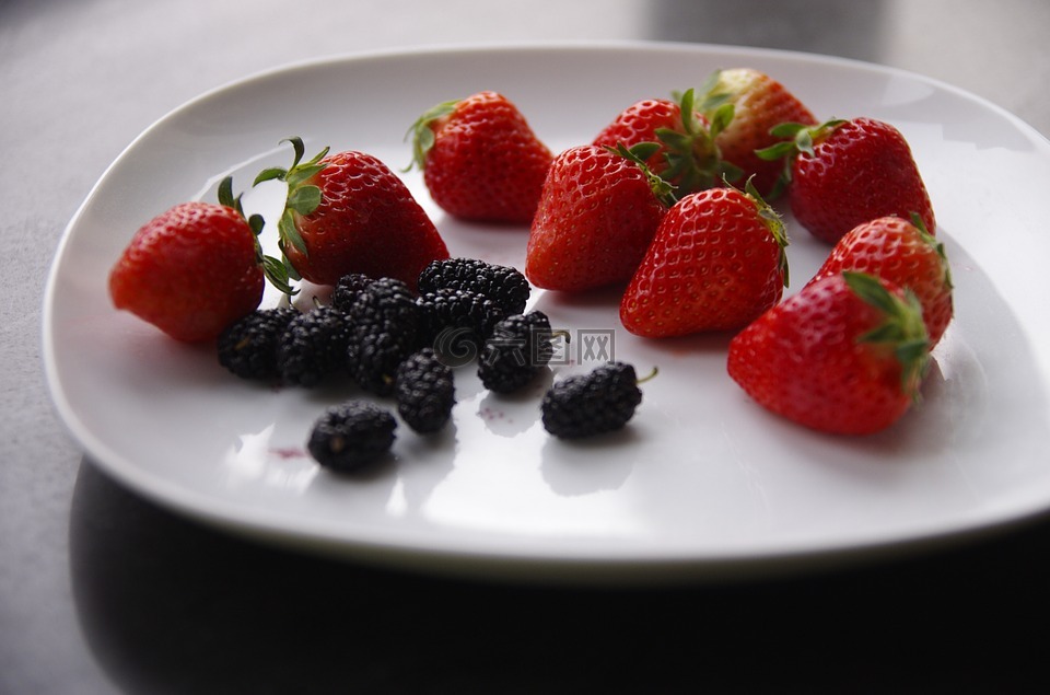 草莓,桑,水果
