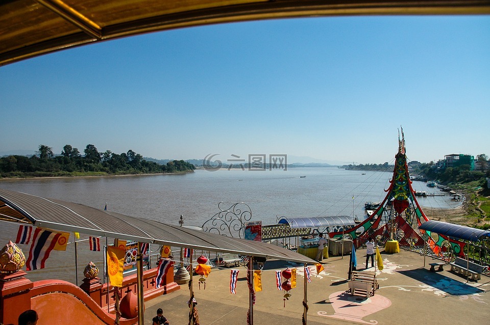 湄公河流域,河,金三角