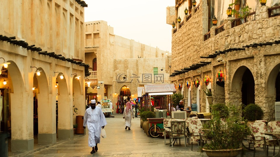 卡塔尔,多哈,城市生活