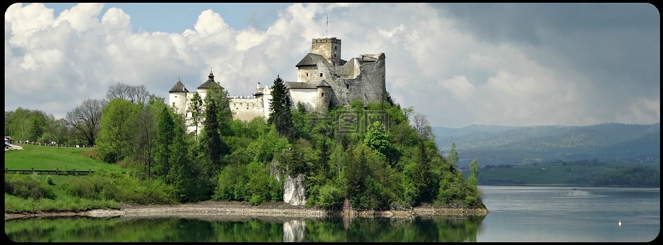 波兰,niedzica,城堡