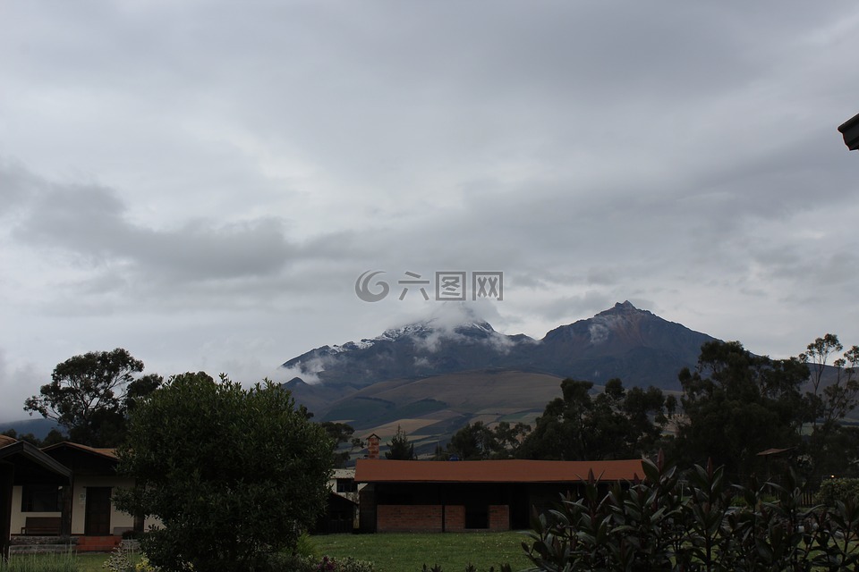火山,nevado,景观