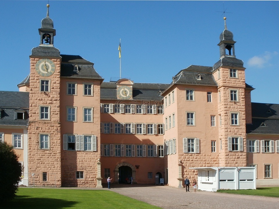 城堡,宫,施韦青根