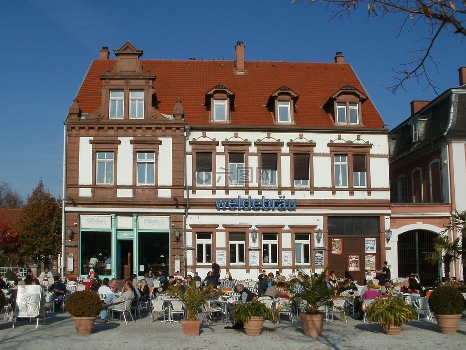 餐厅,咖啡厅,宫廷广场