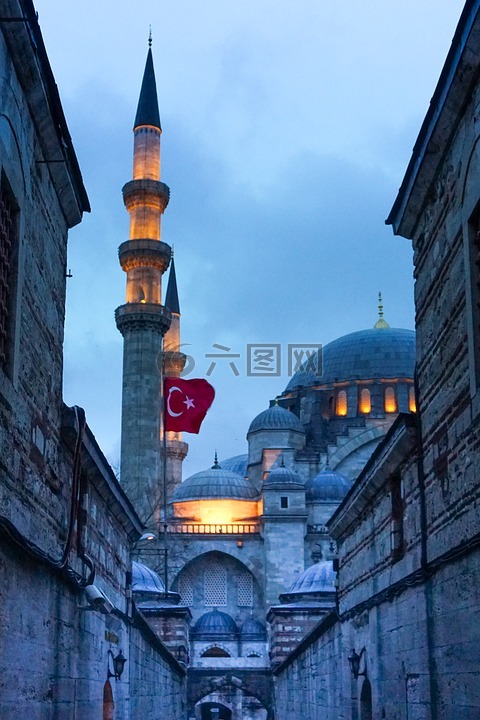 清真寺,土耳其,尖塔