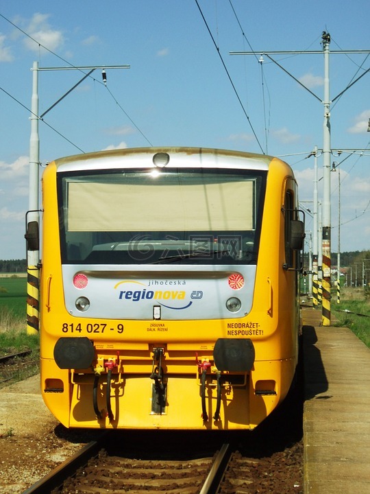铁路,黄色,轨道车