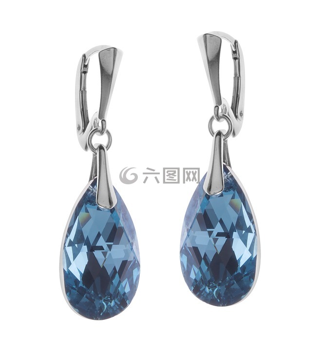 耳环,珠宝首饰,银