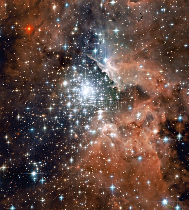 ngc 3603,星云,空间