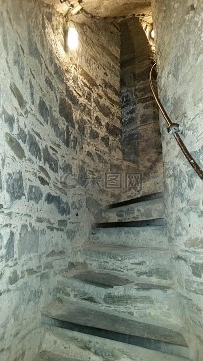 楼梯,骑士,中世纪