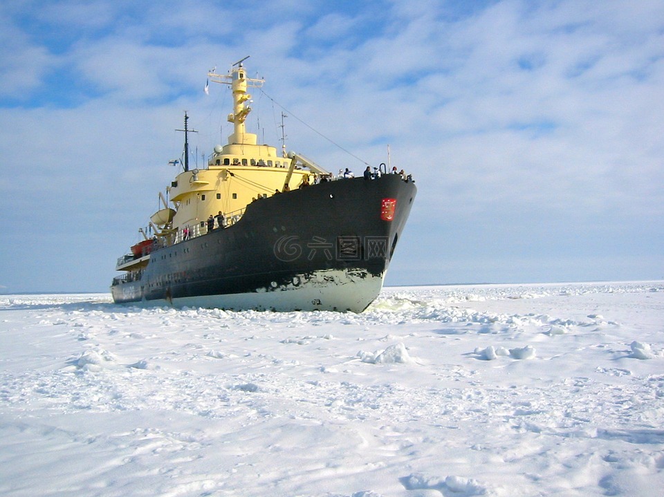 破冰船,海湾波的尼亚,mer de glace