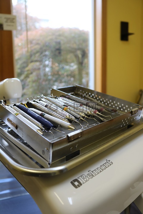牙医,牙科工具,牙科