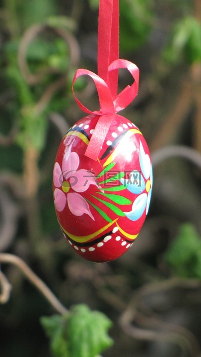 复活节,鸡蛋,被绘的蛋