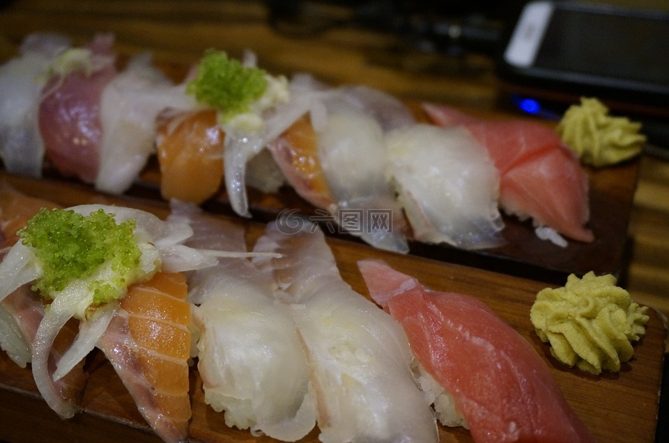寿司,生鱼片,寿司拼盘