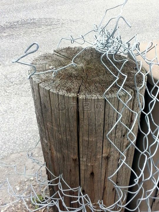 篱笆,锈迹,链